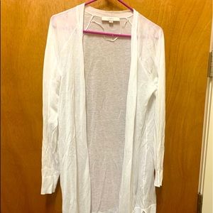 White long cardigan